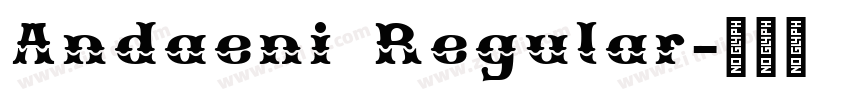 Andaeni Regular字体转换